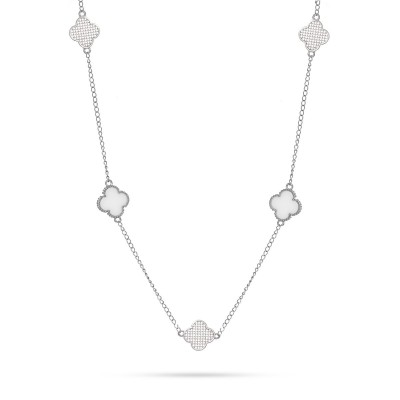 Ожерелье с керамикой и фианитами «Lucky Large» Fresh Jewelry (арт.TC-N01405-W-W-X-X-W)