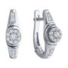 Серьги из белого золота с бриллиантами (Арт.1022179-3)