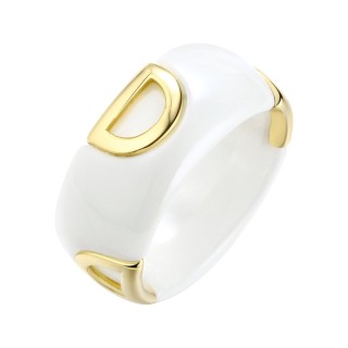 Кольцо с керамикой Fresh Citrus Shine, серебро 925, бренд Fresh Jewelry (арт.TC-R01342-W-L-X-X-X)