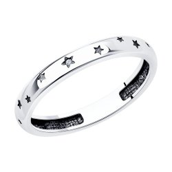 Кольцо из серебра с фианитом (Арт.95010182)