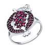Кольцо из серебра с корундами (Арт.94014173) Кольцо из серебра с корундами (Арт.94014173)