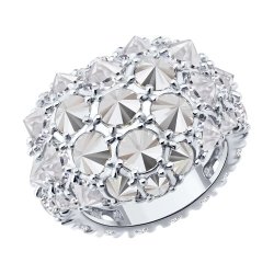 Кольцо из серебра с фианитами (Арт.94014854)