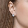 Серьги из серебра с топазами и фианитами (Арт.92021162)