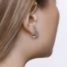 Серьги из серебра с топазами и фианитами (Арт.92021162)