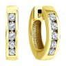 Серьги из желтого золота с бриллиантами (Арт.1021673-2)