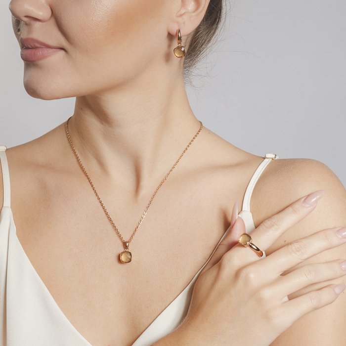 Колье-бижутерия Qudo (Арт.400353.1_br_rg)