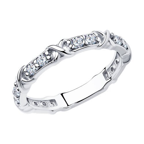 Кольцо из серебра с фианитами (Арт.94013516)
