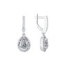 Серьги из серебра с фианитами (Арт.94021565)