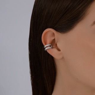 Серьги из серебра без вставки «Вихрь света» Соколов (арт.94170370)