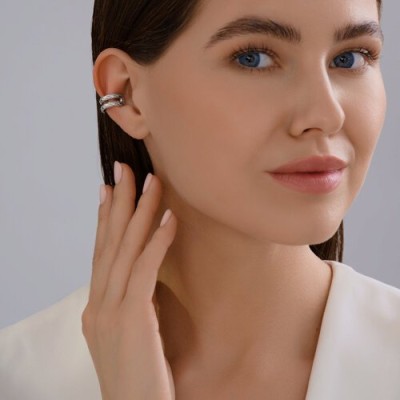 Серьги из серебра без вставки «Вихрь света» Соколов (арт.94170370)