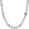 Ожерелье серебряное с жемчугом и куб. цирконием «Panther Grace» Rivoli (арт.128L-FP-SR7-1)