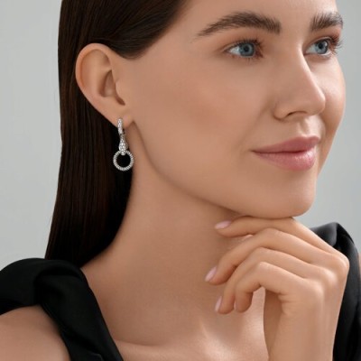 Серьги из серебра (Арт.95-121-02293-1)