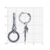 Серьги из серебра (Арт.95-121-02293-1)