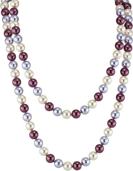 Ожерелье из серебра с жемчугом (Арт.18l-2-17-18)