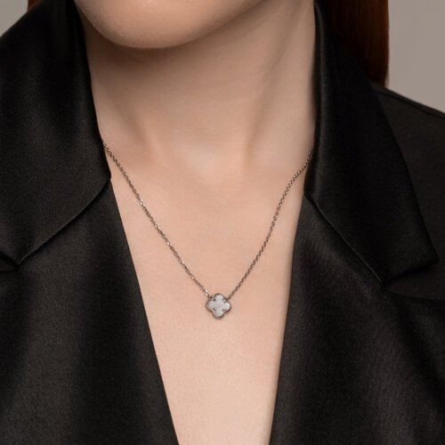 Колье из серебра с эмалью (Арт.94070971)