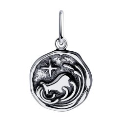 Подвеска из серебра. знак зодиака водолей (Арт.95-130-01241-1)