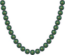 Ожерелье из серебра с жемчугом (Арт.80l-25)