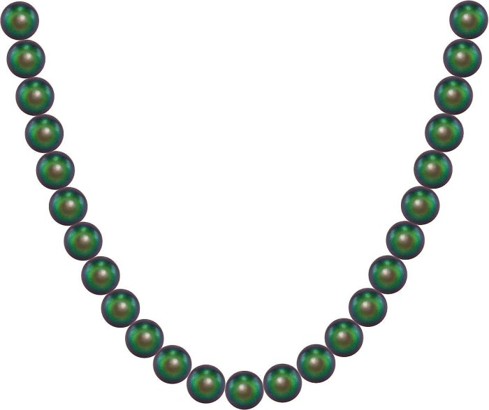 Ожерелье из серебра с жемчугом (Арт.80l-25)