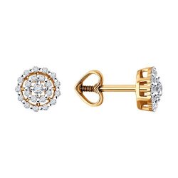 Серьги из золота с бриллиантами (Арт.51-222-02092-1)