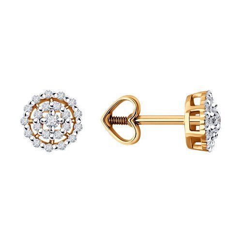 Серьги из золота с бриллиантами (Арт.51-222-02092-1)