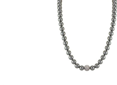 Ожерелье серебро с жемчугом и куб. цирконием «Pearl Kiss 30S» Rivoli (арт.91L-SK-30)