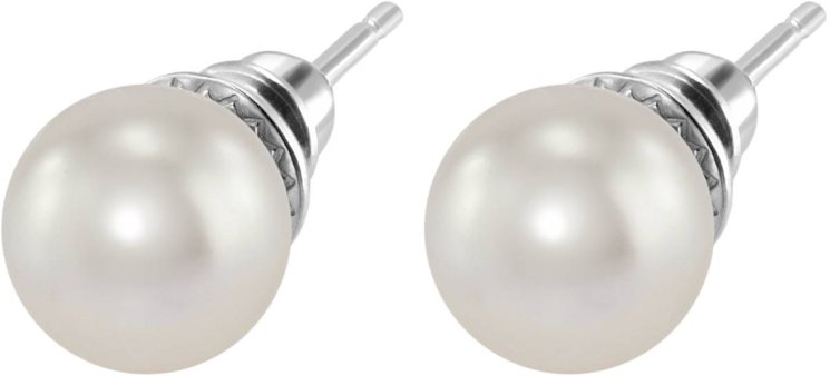 Серьги из серебра с жемчугом (Арт.aas-13-10-1-s)