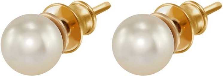 Серьги из серебра с жемчугом (Арт.aas-15-6-3-g)
