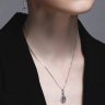 Серьги из белого золота с бриллиантами и танзанитами (Арт.6024207)
