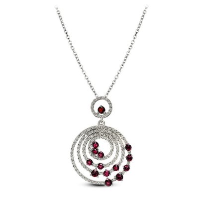 Ожерелье с бриллиантами и рубинами «Спираль страсти» La Nordica (арт.39-12-V000-07365)