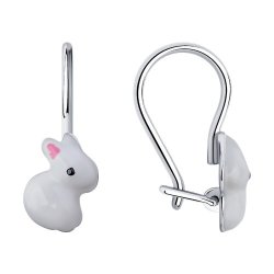 Серьги из серебра с эмалью (Арт.94026046)