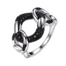 Кольцо серебряное со шпинелью «Chain» Fresh Jewelry (арт.CZ-R02991-X-WB-X-X-B)