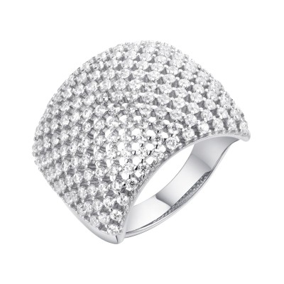 Кольцо серебряное с фианитами «Caviar Shine» Fresh Jewelry (арт.MP-R00598-X-W-X-X-W)
