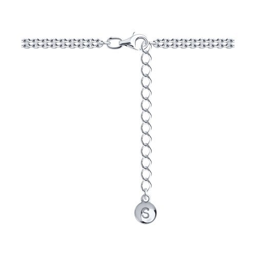 Колье из серебра с фианитами (Арт.94070678)