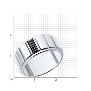 Кольцо из серебра с фианитами «Ночной Город» SOKOLOV (арт.94-110-02156-1)