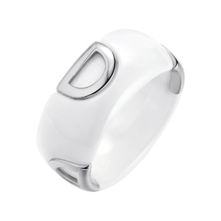 Кольцо с керамикой «Ceramic Ice» серебро 925 Fresh Jewelry (арт.TC-R01342-W-W-X-X-X)