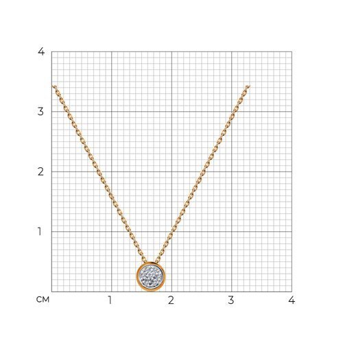 Колье из золота с бриллиантами (Арт.1070170)