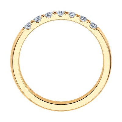 Кольцо обручальное золото с бриллиантами «Вечный Свет» SOKOLOV (арт.1111260-01)