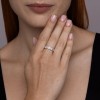Кольцо обручальное из белого золота с бриллиантами «Сияние клятвы» Соколов (арт.1110247-3)