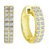 Серьги из желтого золота с бриллиантами (Арт.1021677-2)