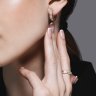Серьги из желтого золота с бриллиантами (Арт.1021677-2)