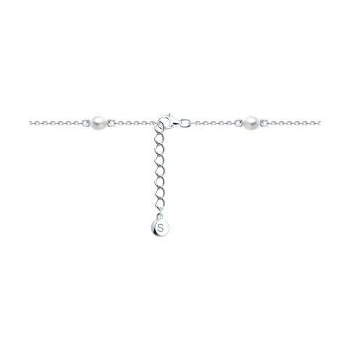 Браслет из серебра с жемчугом (Арт.92050145)