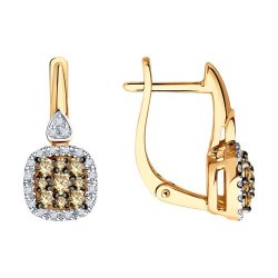 Серьги из золота с бриллиантами (Арт.1022233)