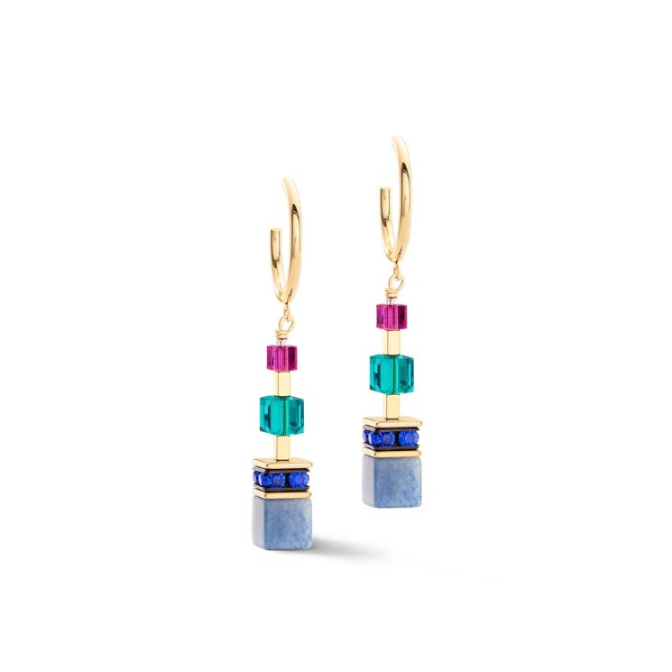 Пусеты multicolour gemstone la_3039_21-1561
