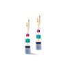 Пусеты multicolour gemstone la_3039_21-1561
