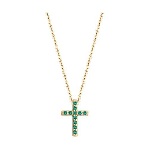 Колье из золота с изумрудами (Арт.3070007)