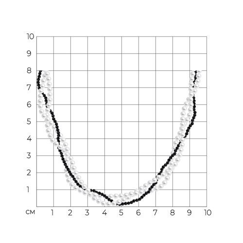 Колье из серебра с шпинелью и синтетическим жемчугом (Арт.94071375)