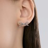 Серьги из серебра с чернением «Витая Лента» Соколов (арт.95-122-00064-1)