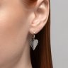 Серьги из серебра с фианитами (Арт.94026446)