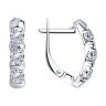 Серьги из серебра с фианитами (Арт.94-120-01304-1)