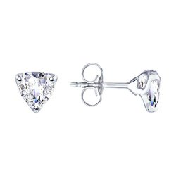 Серьги из серебра с фианитами (Арт.94-122-01646-1)
